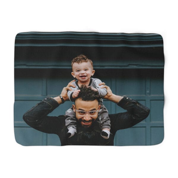 Sherpa Fleece Memorial Blanket 60in. x 50in. - Horizontal