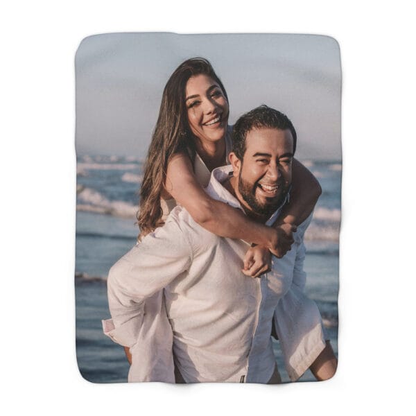 Sherpa Fleece Memorial Blanket 50in. x 60in. - Vertical