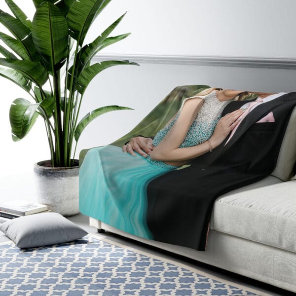 Sherpa Fleece Memorial Blanket 60in. x 80in. - Vertical - Image 4